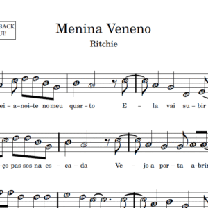 Menina Veneno - Partitura para Sax Alto