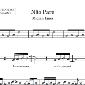 Não Pare - Partitura para Sax Alto