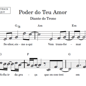 Poder do Teu Amor - Partitura Facilitada
