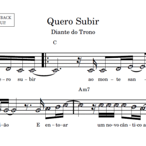 Quero Subir - Partitura Facilitada
