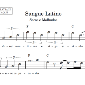 Sangue Latino - Partitura Facilitada