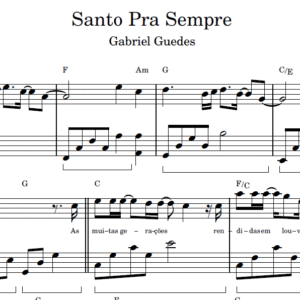 Santo Pra Sempre - Partitura para Piano
