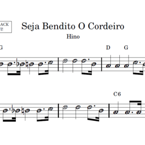 Seja Bendito O Cordeiro - Partitura Facilitada