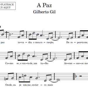 A Paz - Partitura para Instrumentos em Sib