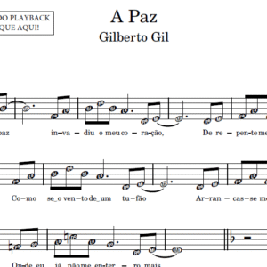 A Paz - Partitura para Sax Alto