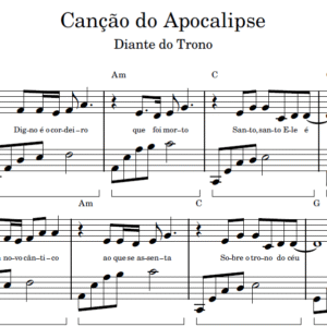 Canção do Apocalipse - Partitura para Piano