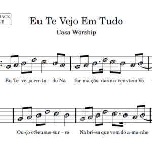 Eu Te Vejo Em Tudo - Partitura para Instrumentos em Sib