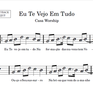 Eu Te Vejo Em Tudo - Partitura para Sax Alto