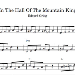In The Hall Of The Mountain King - Partitura Facilitada