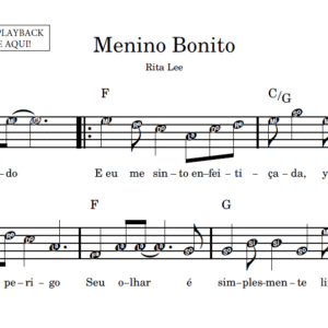 Menino Bonito - Partitura Facilitada