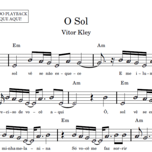 O Sol - Partitura Facilitada