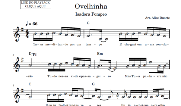 Ovelhinha - Partitura Facilitada