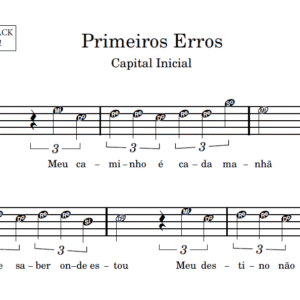 Primeiros Erros - Partitura para Sax Alto