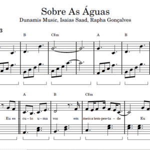 Sobre As Águas - Partitura para Piano