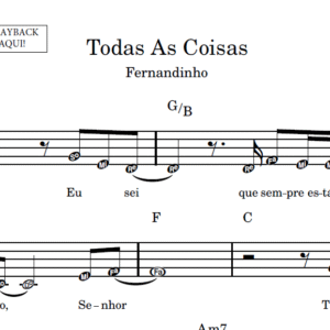 Todas As Coisas - Partitura Facilitada