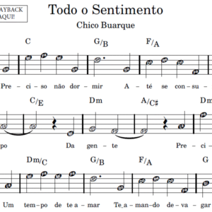 Todo o Sentimento - Partitura Facilitada