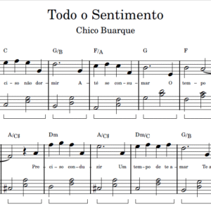 Todo o Sentimento - Partitura para Piano