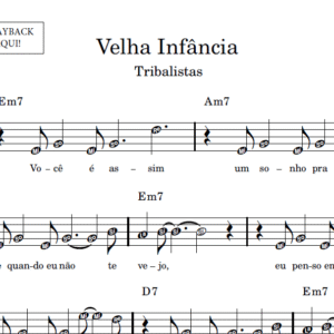 Velha Infância - Partitura Facilitada