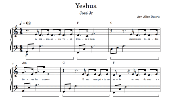 Yeshua - Partitura para Piano