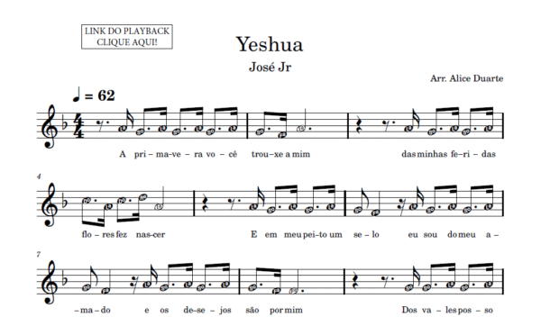 Yeshua - Partitura para Sax Alto