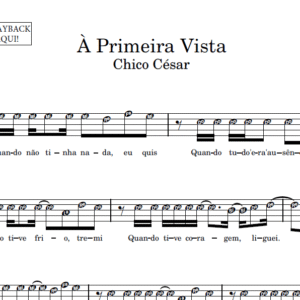 À Primeira Vista - Partitura para Sax Alto