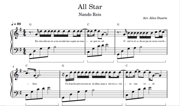 All Star - Partitura para Piano