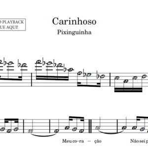 Carinhoso - Partitura para Sax Alto