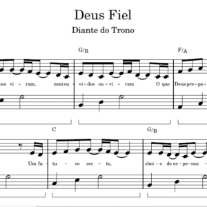 Deus Fiel - Partitura para Piano