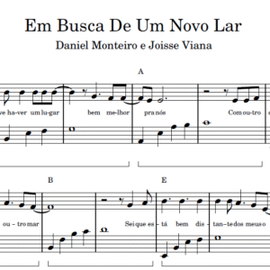 Em Busca De Um Novo Lar - Partitura de Piano