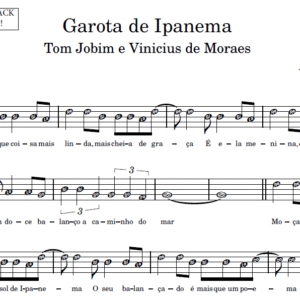 Garota de Ipanema - Partitura para Sax Alto