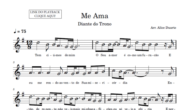Me Ama - Partitura para Instrumentos em Sib