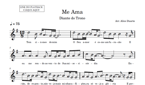 Me Ama - Partitura para Sax Alto