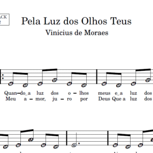 Pela Luz dos Olhos Teus - Partitura para Instrumentos em Sib