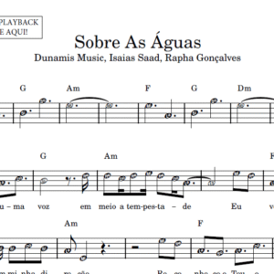 Sobre As Águas - Partitura para Instrumentos em Sib