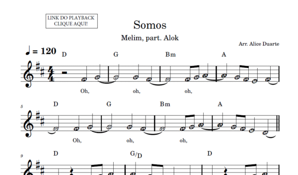 Somos - Partitura Facilitada