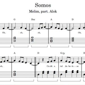 Somos - Partitura de Piano