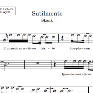 Sutilmente - Partitura para Instrumentos em Sib