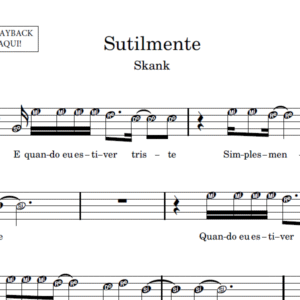 Sutilmente - Partitura para Sax Alto