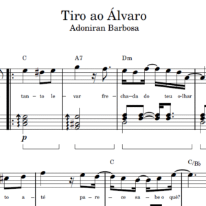 Tiro Ao Álvaro - Partitura de Piano