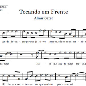 Tocando em Frente - Partitura para Sax Alto