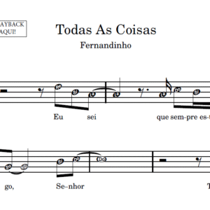 Todas As Coisas - Partitura para Instrumentos em Sib