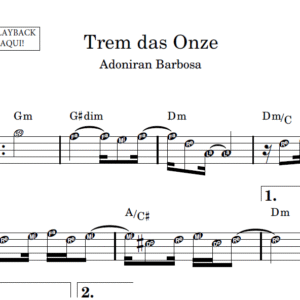 Trem das Onze - Partitura Facilitada