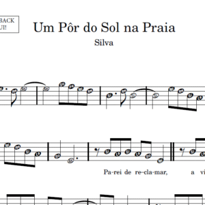 Um Pôr do Sol na Praia - Partitura para Sax Alto