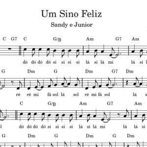 Um Sino Feliz - Partitura Facilitada