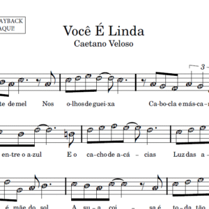 Você é Linda - Partitura para Instrumentos em Sib