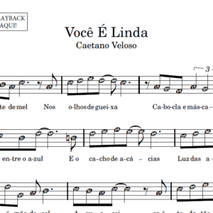 Você é Linda - Partitura para Sax Alto