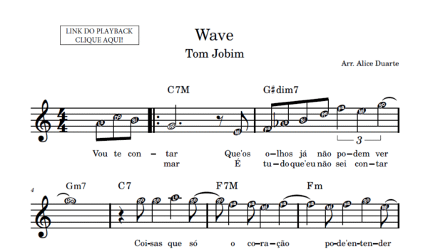Wave - Partitura Facilitada