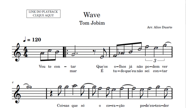 Wave - Partitura para Instrumentos em Sib