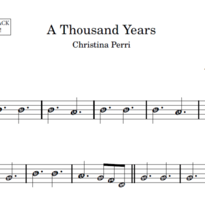 A Thousand Years - Partitura para Instrumentos em Sib