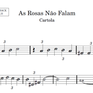 As Rosas Não Falam - Partitura para Instrumentos em Sib